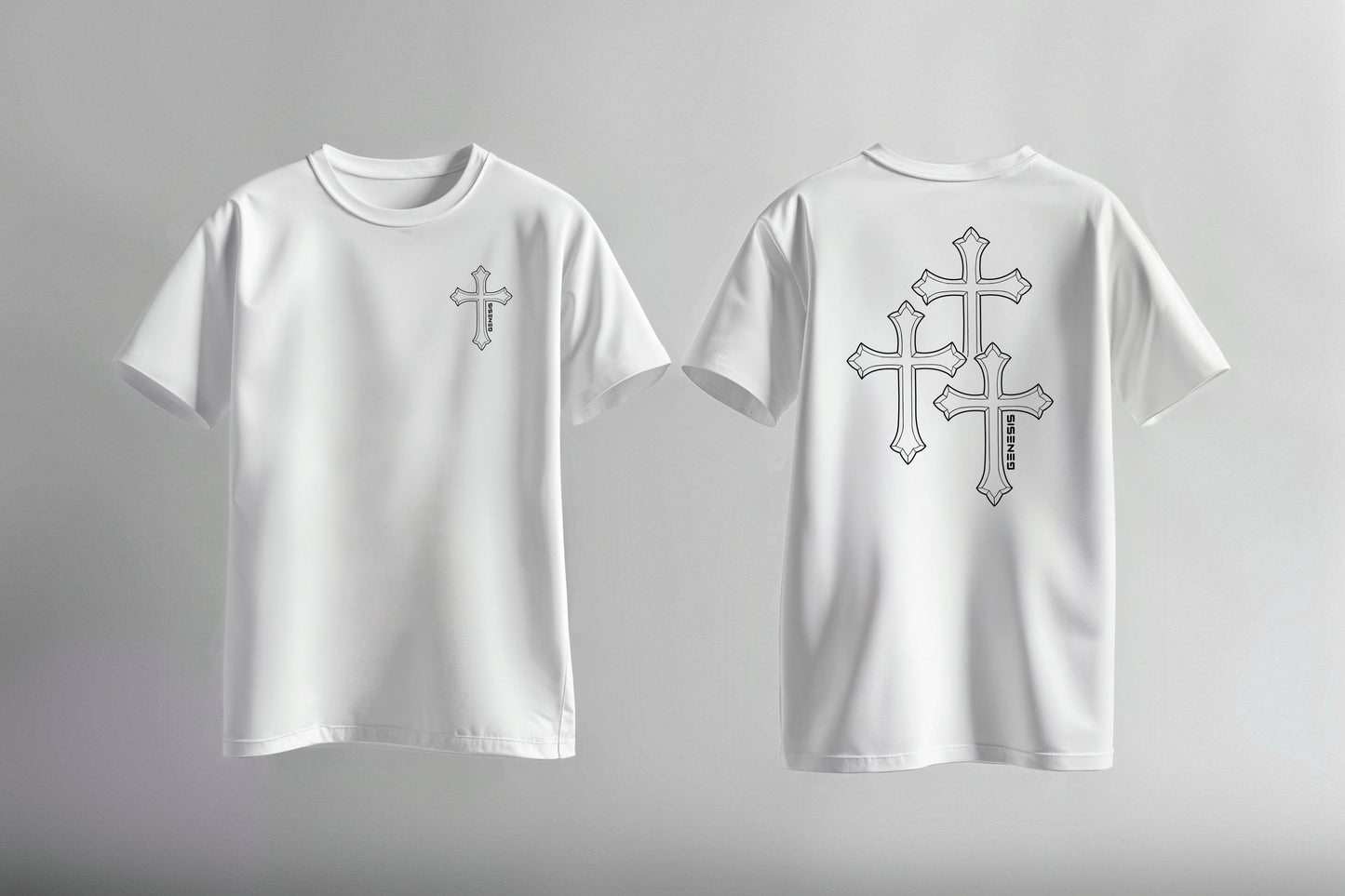 Christian T-Shirt | Jesus | Cross | Faith-Based Streetwear | Religious | Sportswear | Minimal