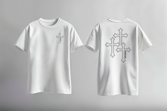 Christian T-Shirt | Jesus | Cross | Faith-Based Streetwear | Religious | Sportswear | Minimal