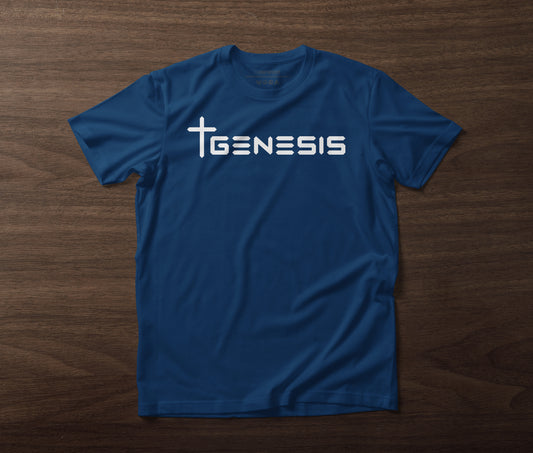 GENESIS Christian T-Shirt | Jesus | Men’s Athletic Slim Fit | Faith-Based Streetwear | Moisture-Wicking | 4-Way Stretch | Sportswear