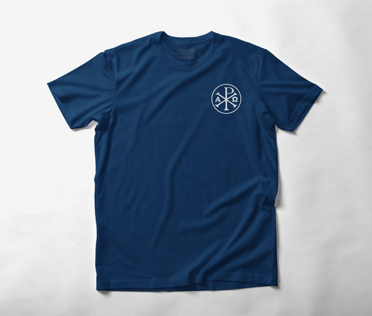 Chi Rho | Alpha Omega | Christian | Jesus | Men’s Athletic Slim Fit | Faith-Based Streetwear | Moisture-Wicking | 4-Way Stretch | Sportswear