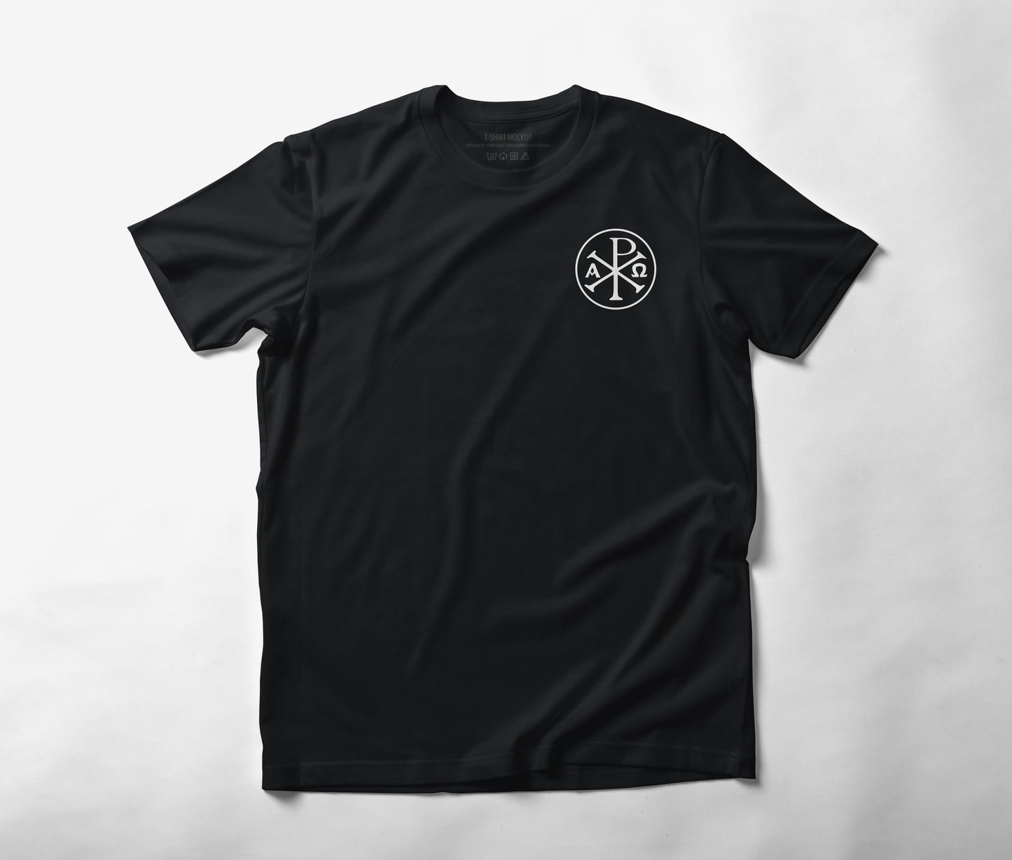 Chi Rho | Alpha Omega | Christian | Jesus | Men’s Athletic Slim Fit | Faith-Based Streetwear | Moisture-Wicking | 4-Way Stretch | Sportswear